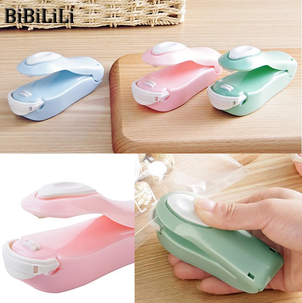 Food Bag Sealer Handheld Storage ABS Bag Heat Casual Plastic Party Dating Seals Resealer Packet Green Pink etc Blue Snack