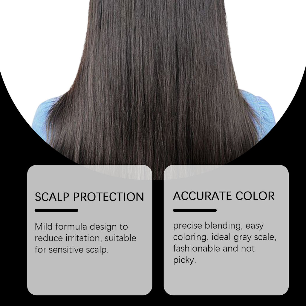 Plant Black Hair Shampoo Plant Extract Wash Care Diy Color Developing Hair Refreshing And Supple Shampoo