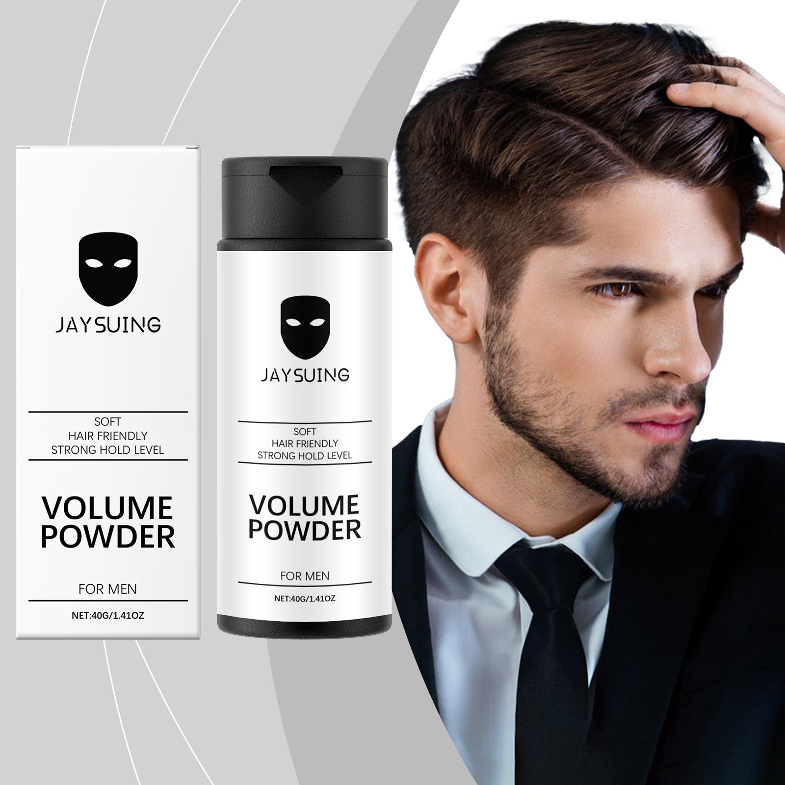 Jaysuing Natural, Refreshing, Fluffy, Voluminous And Oil-Controlled Hair Styling Powder, Portable Styling Powder For Hair Care