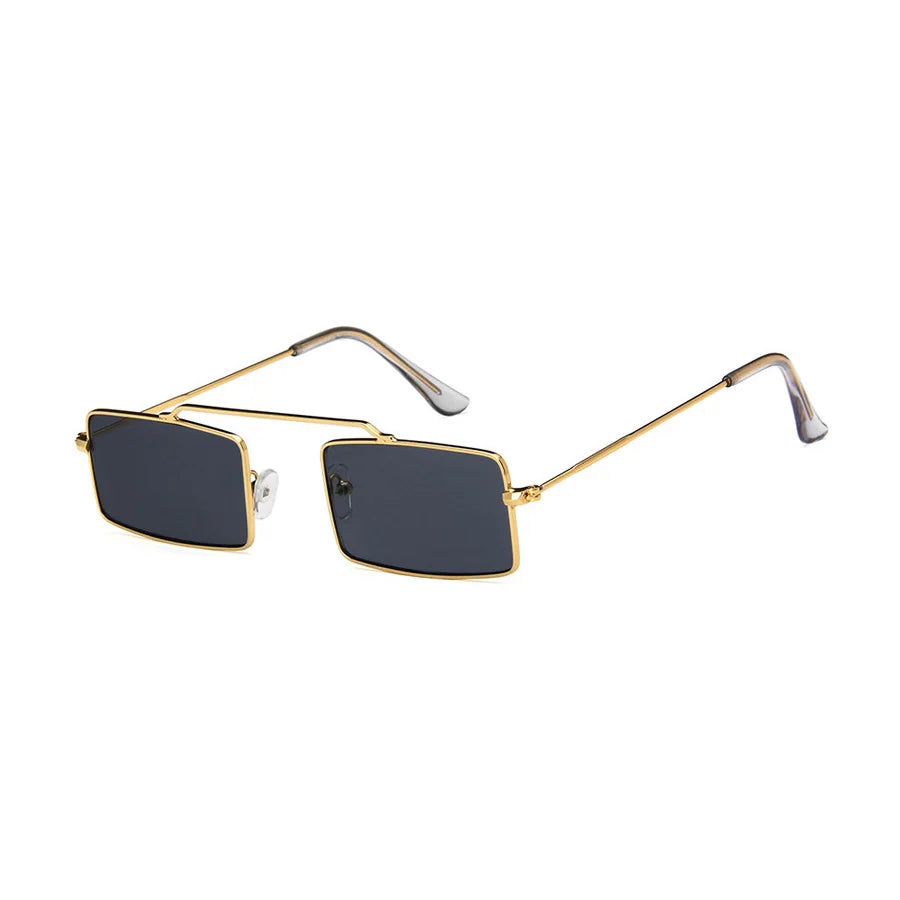Rectangle Women's Sunglasses Single Bridge Sun Glasses Vintage Design Tiny Frame Shades Oculos De Sol for Ladies