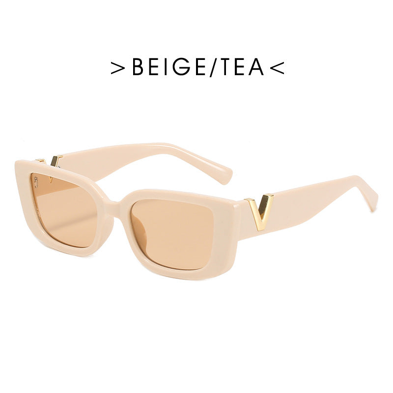 Trendy New Sunglasses Fashion Simple Square Hip-Hop Glasses Net Red With The Same Paragraph Street Shooting Sunscreen Sunglasses