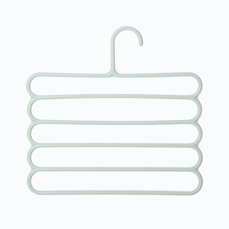 Colored Non-Slip Multi-Layer Trouser Racks Multifunctional Wardrobe 5-Layer Hanging Trousers Hangers